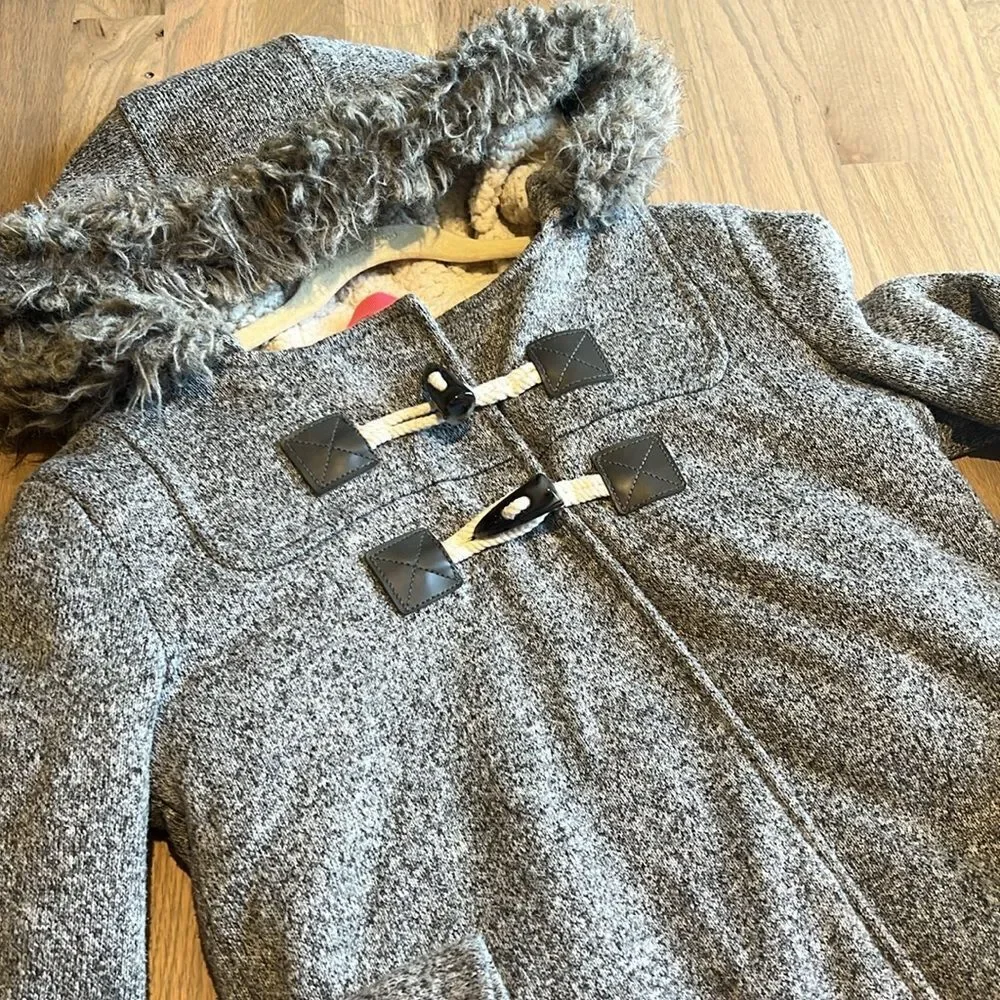 Old Navy Hooded Sweater Fleece Toggle Coat